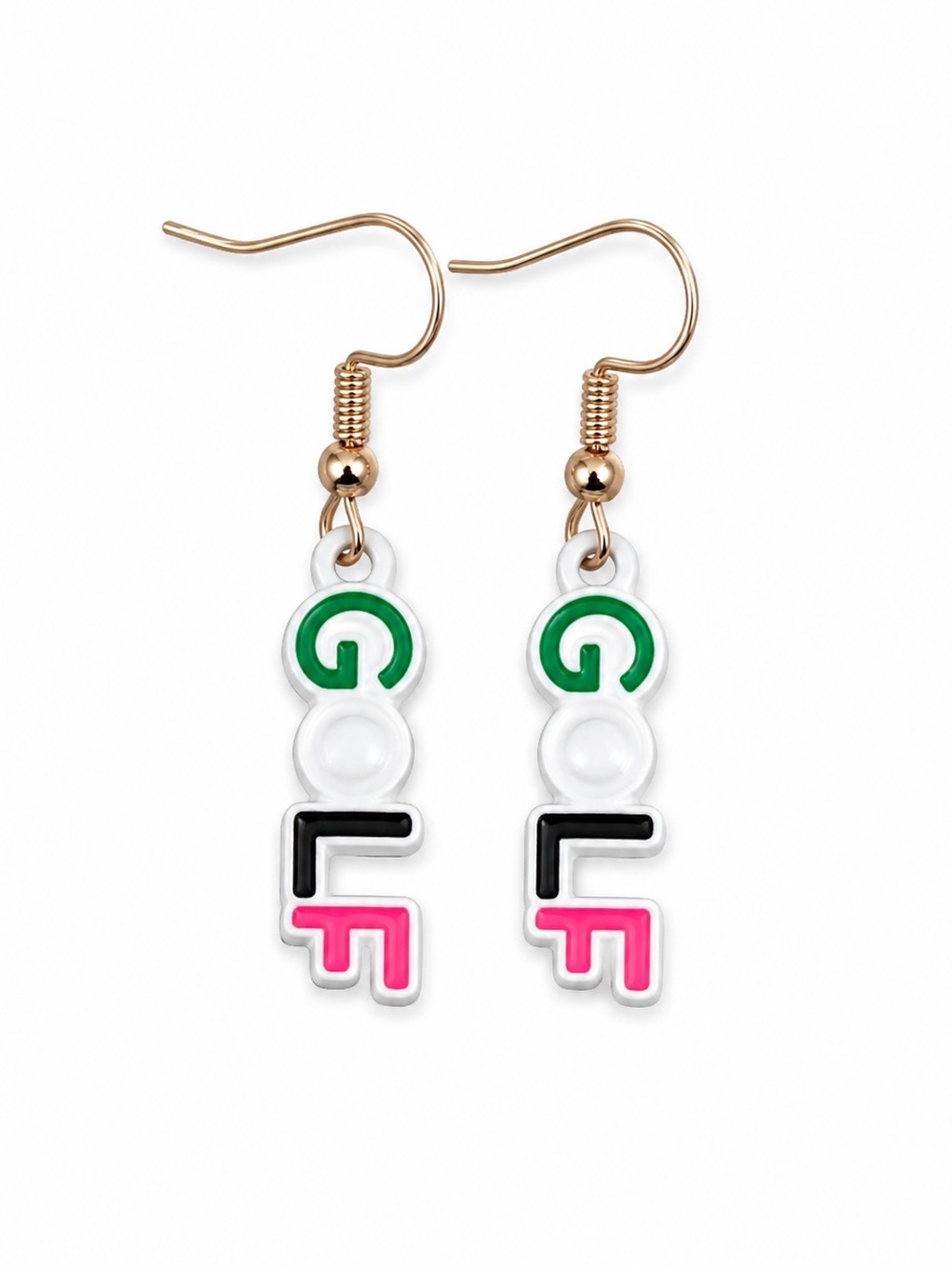 ⛳ Golf Letter Dangle Earrings-NEW